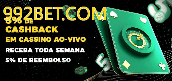 Promoções do cassino ao Vivo 992BET.COM